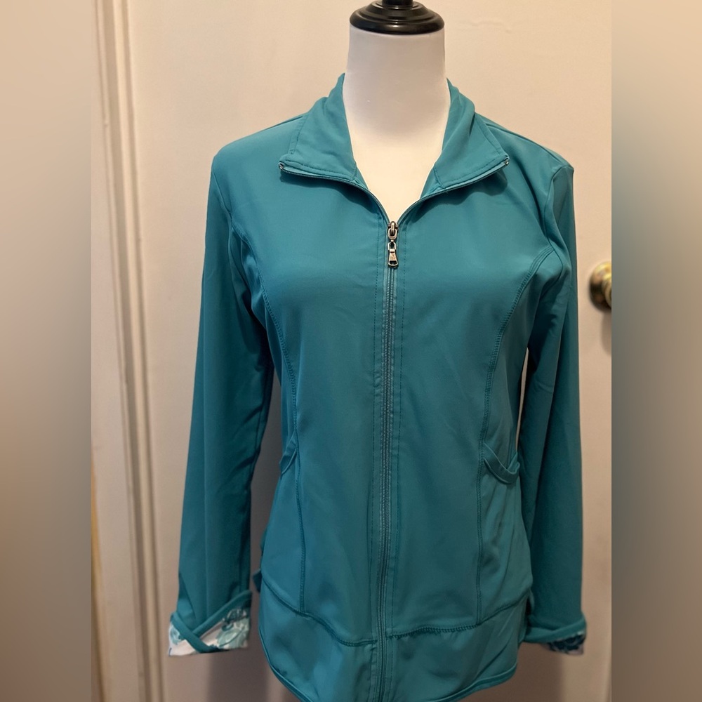 Danskin Women's Teal Workout Jacket size Medium